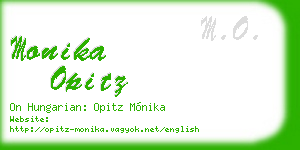 monika opitz business card